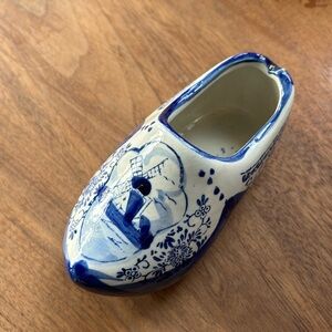 Ceramic Dutch Clog Decor, Handpainted